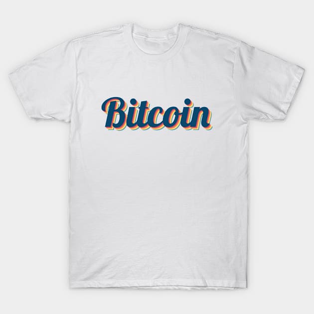 Bitcoin Retro T-Shirt by felixbunny
